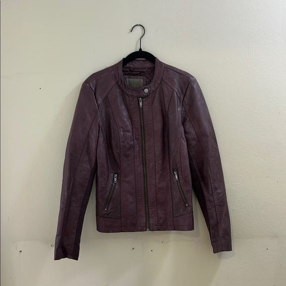 Maurices Purple Faux Leather Jacket* - Picture 1 of 8